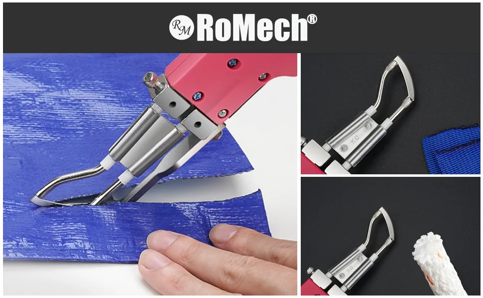 RoMech Rope Cutter Fabric Cutter - Pro Electric Hot Knife Heat Sealer with Adjustable Power - Cutting Tool Kit- with Blades & Accessories (100W  RM-014) - romech hot knife