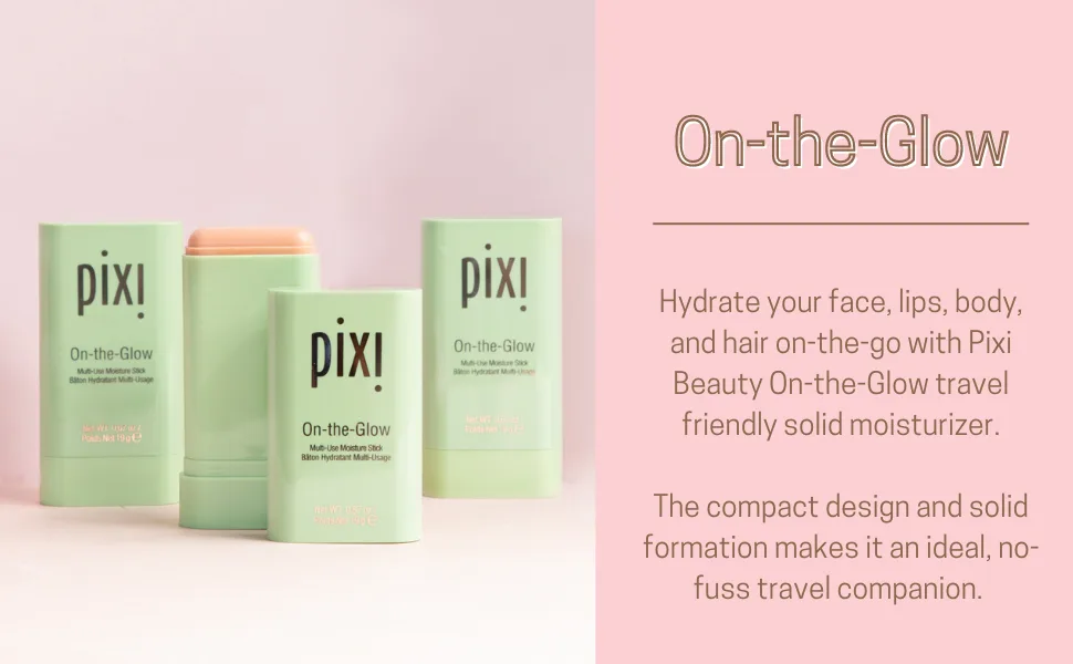 Pixi Beauty On-the-Glow | Solid Moisturizer Stick | Multi-Use Moisturizer | Travel-Friendly Hydration Anywhere You Go | 0.67 Oz - On the Glow Product