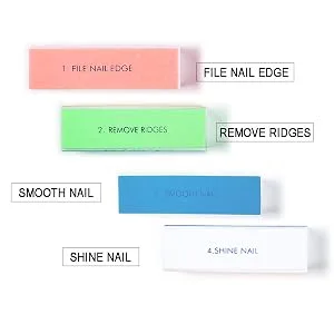 YIMART 5Pcs/set Nail Art Buffer Block Nail File For Nail Polish UV Gel Manicure Pedicure Buffing Sanding Polish (Flower) - product information 7