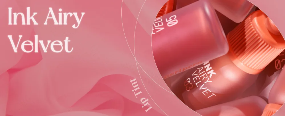 Peripera Ink Airy Velvet Lip Tint  Liquid Lip (0.14 fl oz  007 HEART GRAPEFRUIT) - MAIN