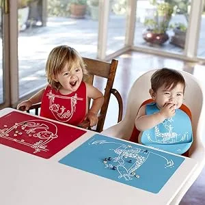 MODERN-TWIST Waterproof  Dishwasher Safe Mark-Mat  Mat & Marker Set  US Map - modern twist