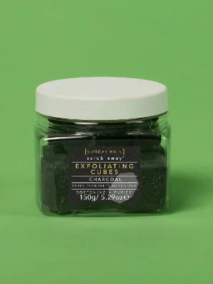 Sunday Rain Exfoliating Shea Sugar Cubes  Charcoal  Charcoal Exfoliating Cubes - Sunday Rain Exfoliating Sugar Cubes
