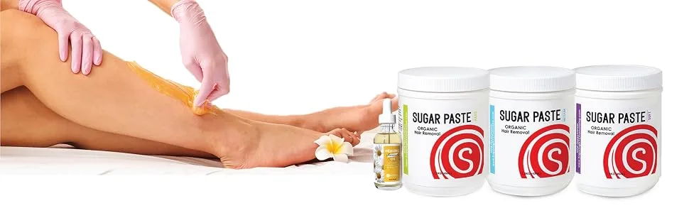 Sugaring Paste for Home use - Bikini  Brazilian  Legs  Arms  Chest  Back + Tweezer - sugar paste