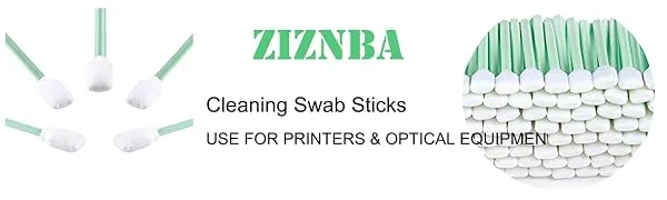 100pc 5.11 Square Rectangle Foam Cleaning Swab Sticks for Solvent Format Inkjet Printer Roland Optical Equipment Green-100 - Cleaning Swab Sticks