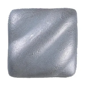 Amaco Rub 'N Buff Wax Metallic Finish  3 Color Grey Assortment (Ebony  Silver Leaf  Pewter) - Pewter Paint Sample
