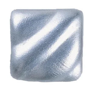 Amaco Rub 'N Buff Wax Metallic Finish  3 Color Grey Assortment (Ebony  Silver Leaf  Pewter) - Silver Leaf Paint Sample