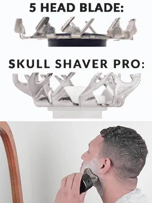 Skull Shaver Baron 3 Head Replacement Blade for Pitbull  Butterfly Kiss  and Palm Electric Razors - product information 3