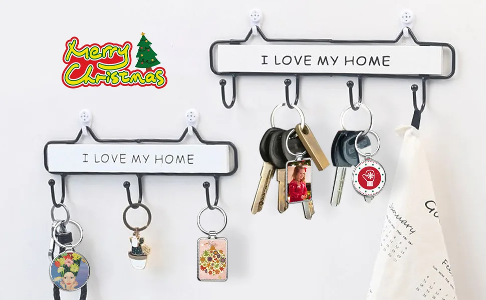 O BOSSTOP 10PCS Sublimation Blanks Keychains Metal Round Key Rings for Heat Press Round - sublimation blanks