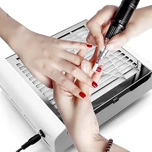 Nail Dust Collector for Acrylic Nails  AONOLOVO Powerful Nail Dust Extractor Vacuum Cleaner Suction Fan Manicure Tool  White - product information 17