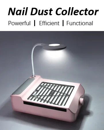 Nail Dust Collector for Acrylic Nails  AONOLOVO Powerful Nail Dust Extractor Vacuum Cleaner Suction Fan Manicure Tool  White - nail dust collector