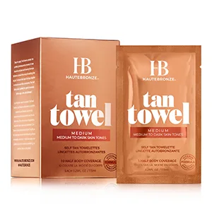 Tan Towel Medium  2.5 fl. oz. - self tanner medium