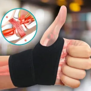 ComfyBrace-Premium Lined Wrist support. /Wrist Strap/Carpal Tunnel Wrist Brace/Arthritis Hand Support -Fits Both Hands-Adjustable Fitted - product information 3