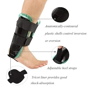 Medibot Air Gel Ankle Stirrup Brace Support Provide Stability and Cold Compress(Gel & Air) - Adjustable pad for heel