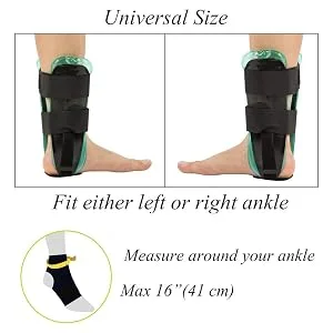 Medibot Air Gel Ankle Stirrup Brace Support Provide Stability and Cold Compress(Gel & Air) - Size Information