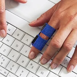 Trigger Finger Splints  Finger Brace for Pain Relief Sport Injuries  Basketball  Senior Tendon Release Blue - product information 12