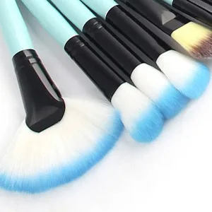 Makeup Brushes Set  32pcs Blue Premium Cosmetic Make Up Brushes Foundation Blending Blush Concealer Shader Eyeshadow Eyeliner Compatible withTravel Makeup Bag - product information 24