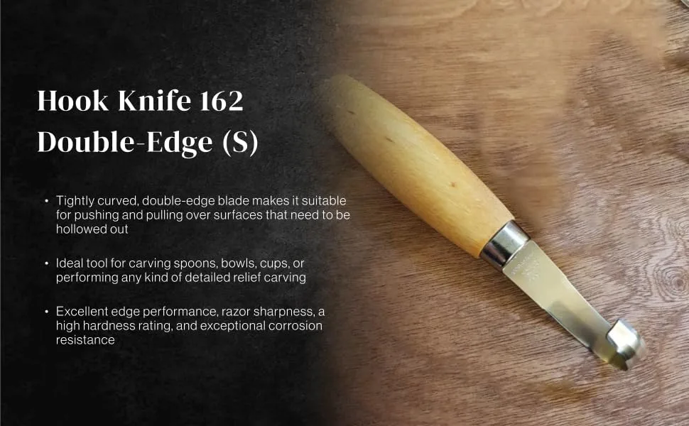 Morakniv Wood Carving Double-Edge Hook Knife - hook knife