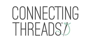 Connecting Threads 100% Cotton Thread - 1200 Yard Spool (Red) - Logo that says Connecting Threads
