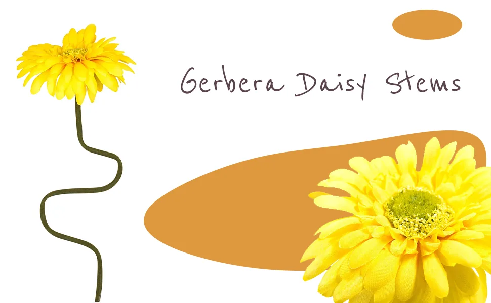 CraftMore Purple Colored Gerbera Daisy Stems 14 Inch Set of 12 - product information 1