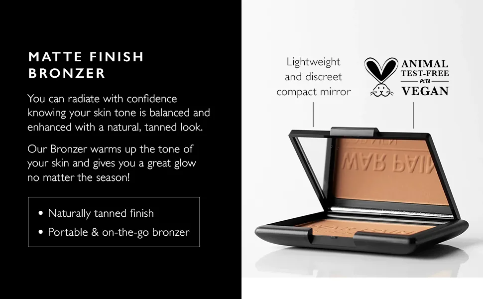War Paint For Men Matte Finish Bronzer - Vegan Friendly & Cruelty-Free - Bronzing Powder Makeup Product For Men - 10g - Matte Finish Bronzer (WPBRM1)