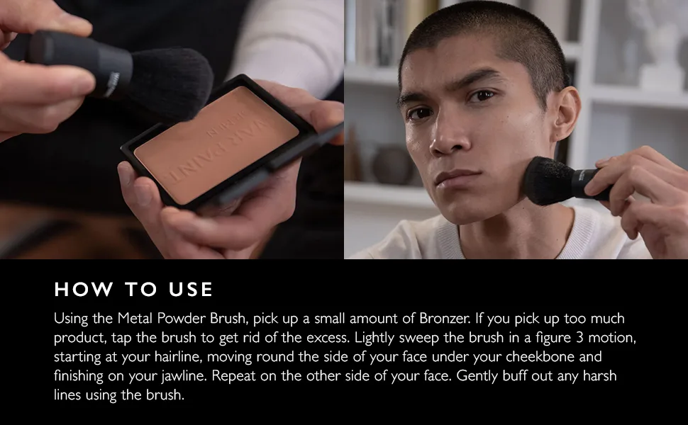 War Paint For Men Matte Finish Bronzer - Vegan Friendly & Cruelty-Free - Bronzing Powder Makeup Product For Men - 10g - Matte Finish Bronzer (WPBRM1)