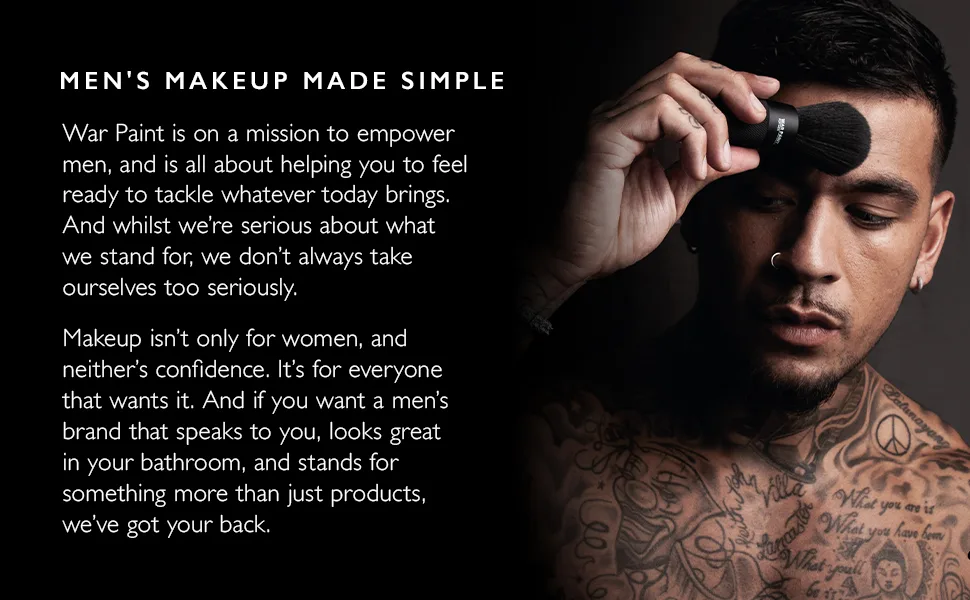 War Paint For Men Matte Finish Bronzer - Vegan Friendly & Cruelty-Free - Bronzing Powder Makeup Product For Men - 10g - Matte Finish Bronzer (WPBRM1)