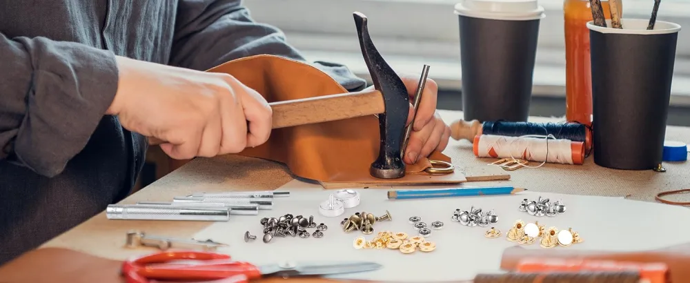 Caydo 400 Set 4 Style Snap Fasteners Kit Including Leather Rivets  Eyelets  Grommets  Binding Screws  Snap Buttons Press Studs kit with Fixing Tools for Thin Leather  Jacket  Jeans Wear - eyelets and grommets