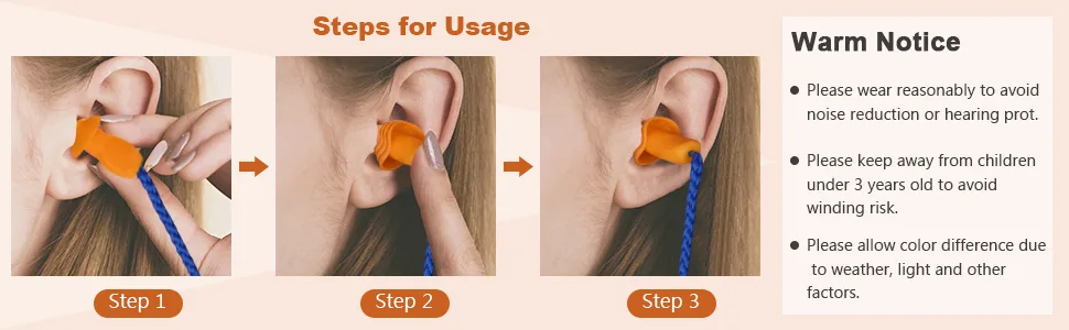 20 Pairs Corded Ear Plugs Reusable Silicone Earplugs Sleep Noise Cancelling for Hearing Protection (Color 3) - product information 3