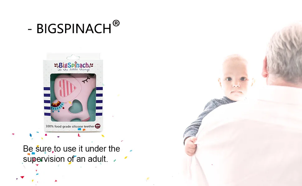 Bigspinach Soft Pink Elephant Teethers for Babies 0-6/6-12 months Silicone Teething Toy Gift for Girls Gum Massager Anxiety Relief Items - pink elephant teether
