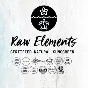 Raw Elements Baby + Kids SPF 30 Organic Sunscreen Zero-Waste Bundle with Lotion Tin 3oz  Lotion Stick 1oz and Hemp Drawstring Bag - raw elements kids natural sunscreen lotion organic sunscreen baby zinc organic sunscreen for baby
