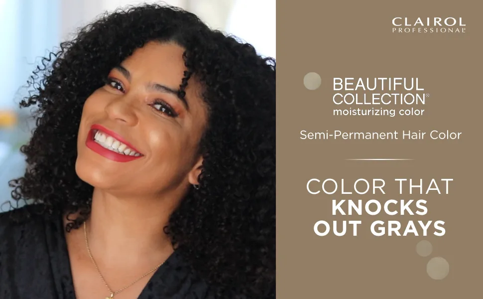 Clairol Professional Beautiful Advanced Gray Solutions  Semi-Permanent Hair Color for Gray Coverage Advanced Gray Solutions 6n Toasted Hazelnut - Beautiful AGS