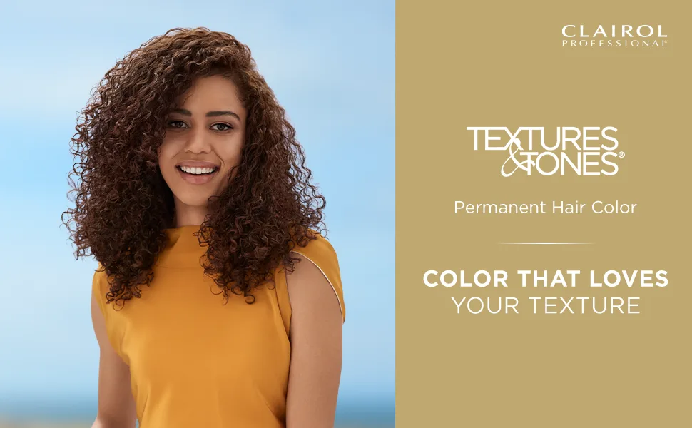 Clairol Professional Texture and Tones Permanent Hair Color  Fade Resistant Hair Dye & Color  1 oz 4c Cognac - Clairol Professional Textures & Tones