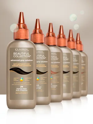 Clairol Professional Beautiful Advanced Gray Solutions  Semi-Permanent Hair Color for Gray Coverage Advanced Gray Solutions 4a Chai Brown - Beautiful AGS