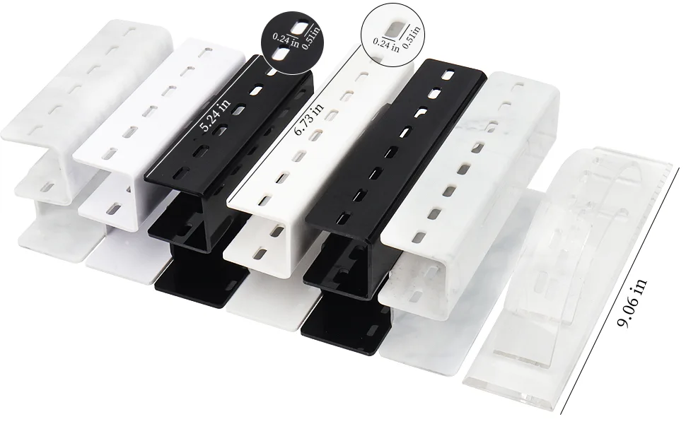 1pc Tweezer Display Stand Durable Acrylic Eyelash Extension Tools Storage Holder Tweezers Scraper Shears Organize Rack  8 Holes  Black 8 Holes-black - product information 7