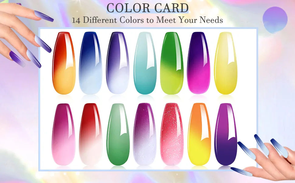 28g/Box Sky Blue and White Temperature Color Change Dip Powder Nails Dipping Nails Long-lasting Nails No UV Light Needed  (W-No.12) - color change dip powder mood change dip powder mood change dipping powder purple red glitter pink