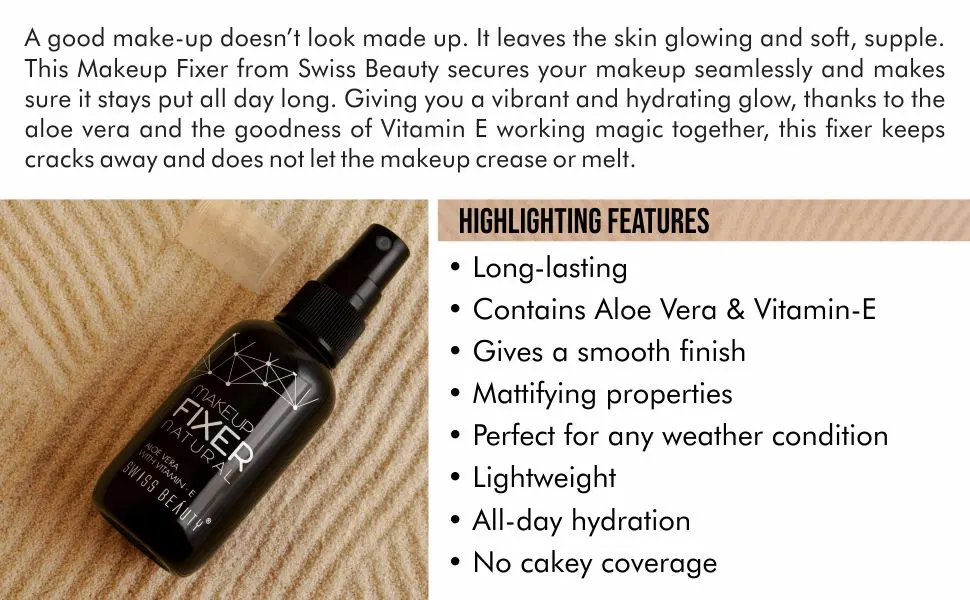 Swiss Beauty Makeup Fixer Natural - product information 2