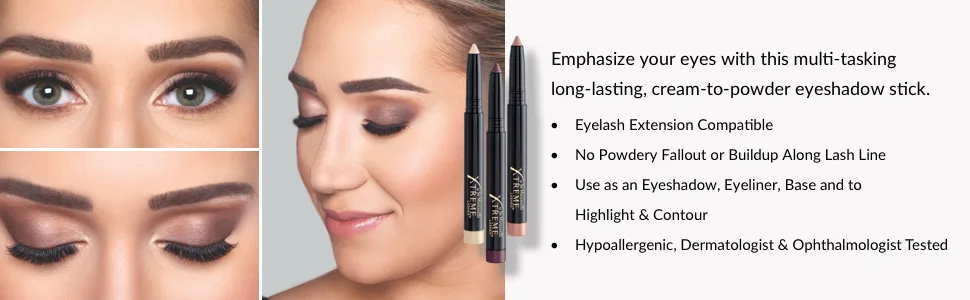 Xtreme Lashes GlideShadow Long Lasting Eyeshadow Stick Primer - xtreme lashes, eyeshadow stick white, eyeshadow cream stick set, cream eyeshadow stick, shimmer