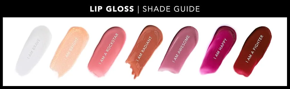 RealHer Lip Gloss - I Am Awesome - Deep Nude/Mauve - Hydrating  Lightweight  High Shine Without Stickiness - Provides Plumper  Fuller Lips - realher, realher makeup, makeup, lip gloss, gloss, lip, lips, shade, shade guide, empower, glossy