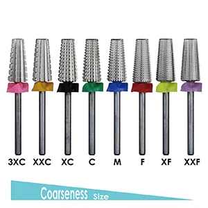 C&I 5 in 1 Multi-function Tapered Shape Nail Drill  Professional Drill Bit for Nail Manicure Machine (XXF) - 5 in 1, Nail Drill, Drill Bit, Electric Drill, Drill Machine, Nail File, Nail Clean