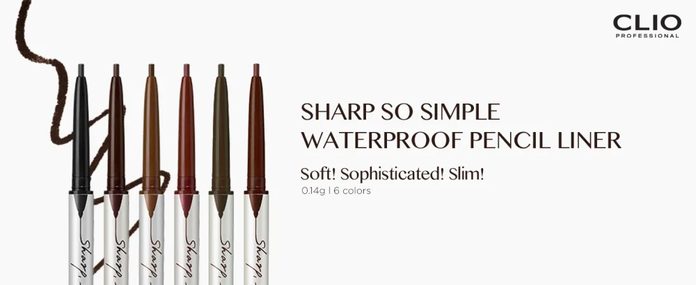 CLIO Sharp So Simple Waterproof Pencil Eye Liner (06 CHOCO BROWN  Single) 06 CHOCO BROWN Single - main