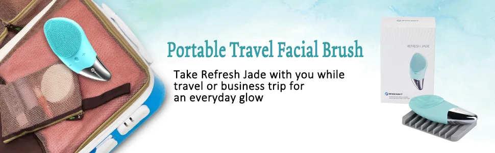 Sonic Facial Cleansing Brush  Refresh Jade - Silicone Electric Face Brush with 3 Function Modes  Waterproof  USB Rechargeable for All Skin Types  Gentle Exfoliating  Deep Cleansing  Massaging (green) - product information 5