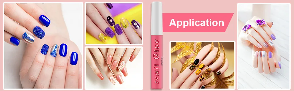 10 Pieces Nail Tip Glue Beauty False Adhesive Nail Glue Tip Nails Acrylic Glue for Nails Tips Make Up  0.07 oz - product information 2