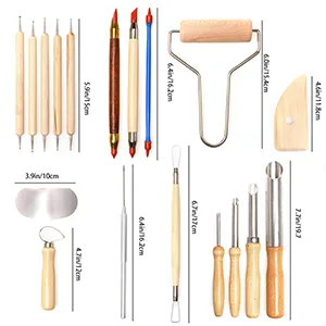 61Pcs Pottery Ceramic Tools & Polymer Clay Sculpting Tools Set for Pottery Modeling and Carving - product information 10