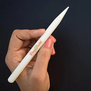 CrafTreat Teflon Bone Folder and Scoring Tool Set - Large  Ergo Square  Lifter and Burnisher - Paper Scorer  Card Folder  Binding Tool  Leather Burnisher - Smooth  Non Stick  Ergonomic Craft Tool - Pencil Bone Folder