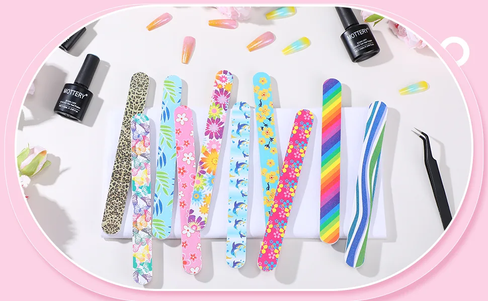 20 Pieces Nail File Emery Boards Nail Buffer File Nail Tools for Women Girls - product information 2