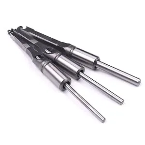 ATOPLEE Square Hole Drill Bit Set 3pcs HSS Woodworking Hole Saw Mortising Chisel Drill Bit Tools 5/16 3/8 1/2 Inch (All of Sizes) - product information 3