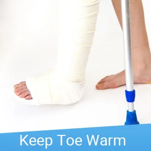 DOACT Cast Sock Cover Foot Toe with Anti-Slip Strap  Protect Cast Walking Boot and Orthosis Splints Braces Clean  Adjustable and One Size Fits Most - product information 4