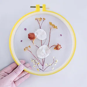 Caydo 6 Pieces Embroidery Hoops and 15 Needles  Plastic Circle Cross Stitch Hoop Ring Embroidery Circle Set  3.4 inch to 10.4 inch (Multicolor) - Embroidery Hoops