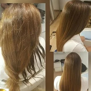 Tratamiento De Cirugia Capilar Para el Cabello Restaura Y da Brillo 16 oz o Medio Litro - happy customer