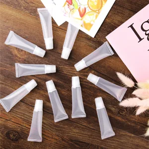 50Pcs 10ml Empty Lip Gloss Tubes Empty Lip Balm Tubes for DIY Lip Gloss Balm Cosmetic by HRLORKC - product information 5